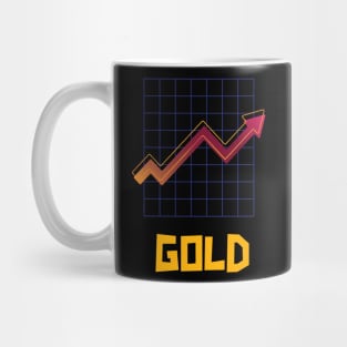 Gold Up Chart Mug